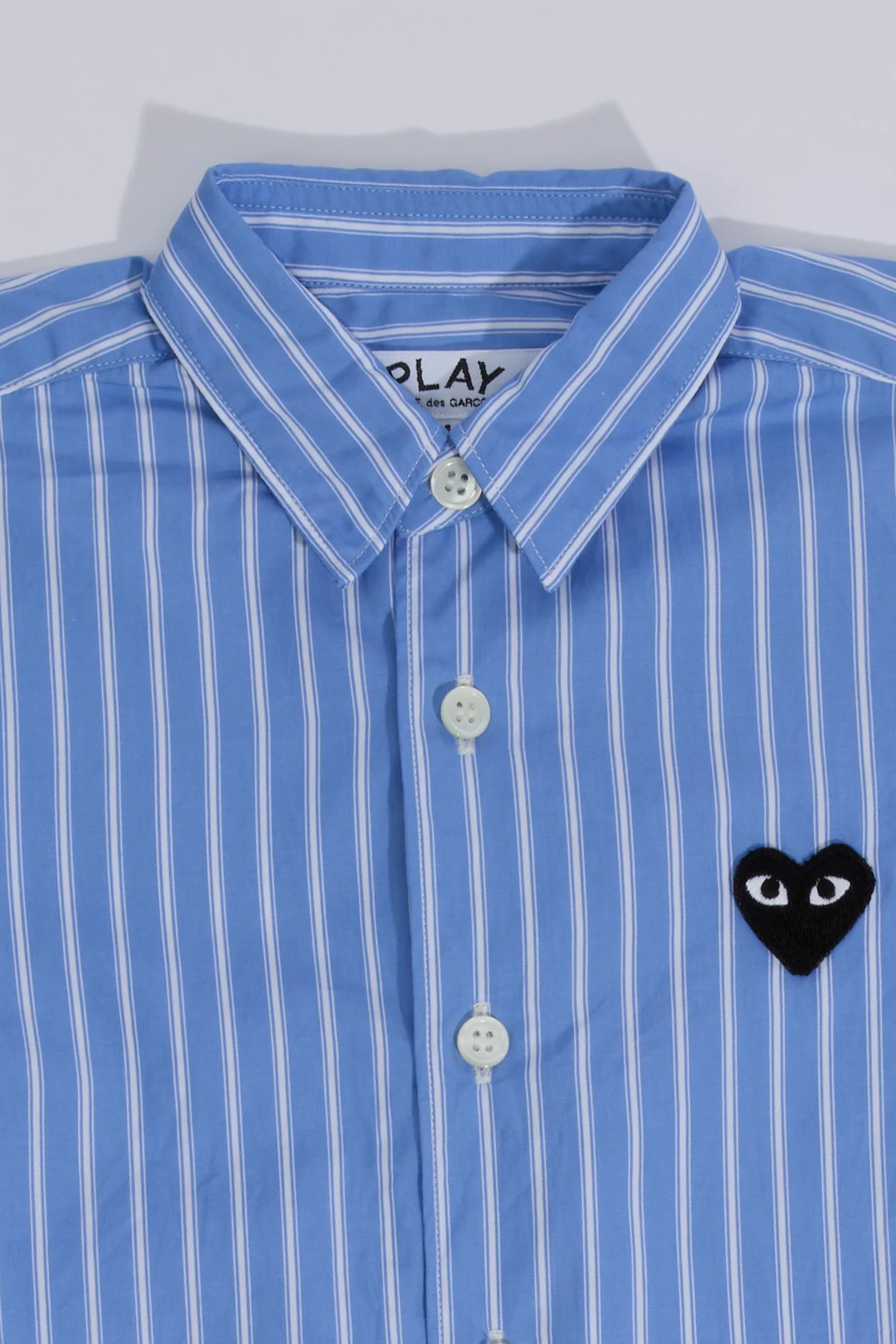 Kids Woven Shirt Comme des Garçons PLAY – Stripe | Centre Commercial